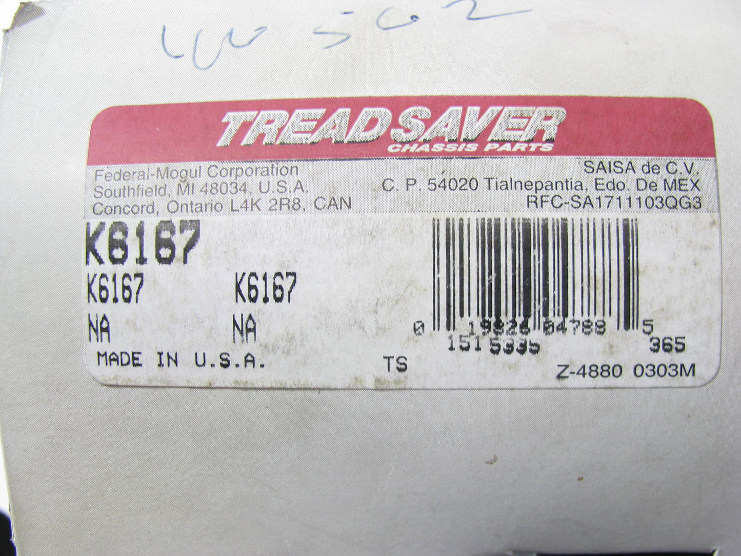 (2) Tread Saver K6167 Suspension Stabilizer Bar Bushing - Front