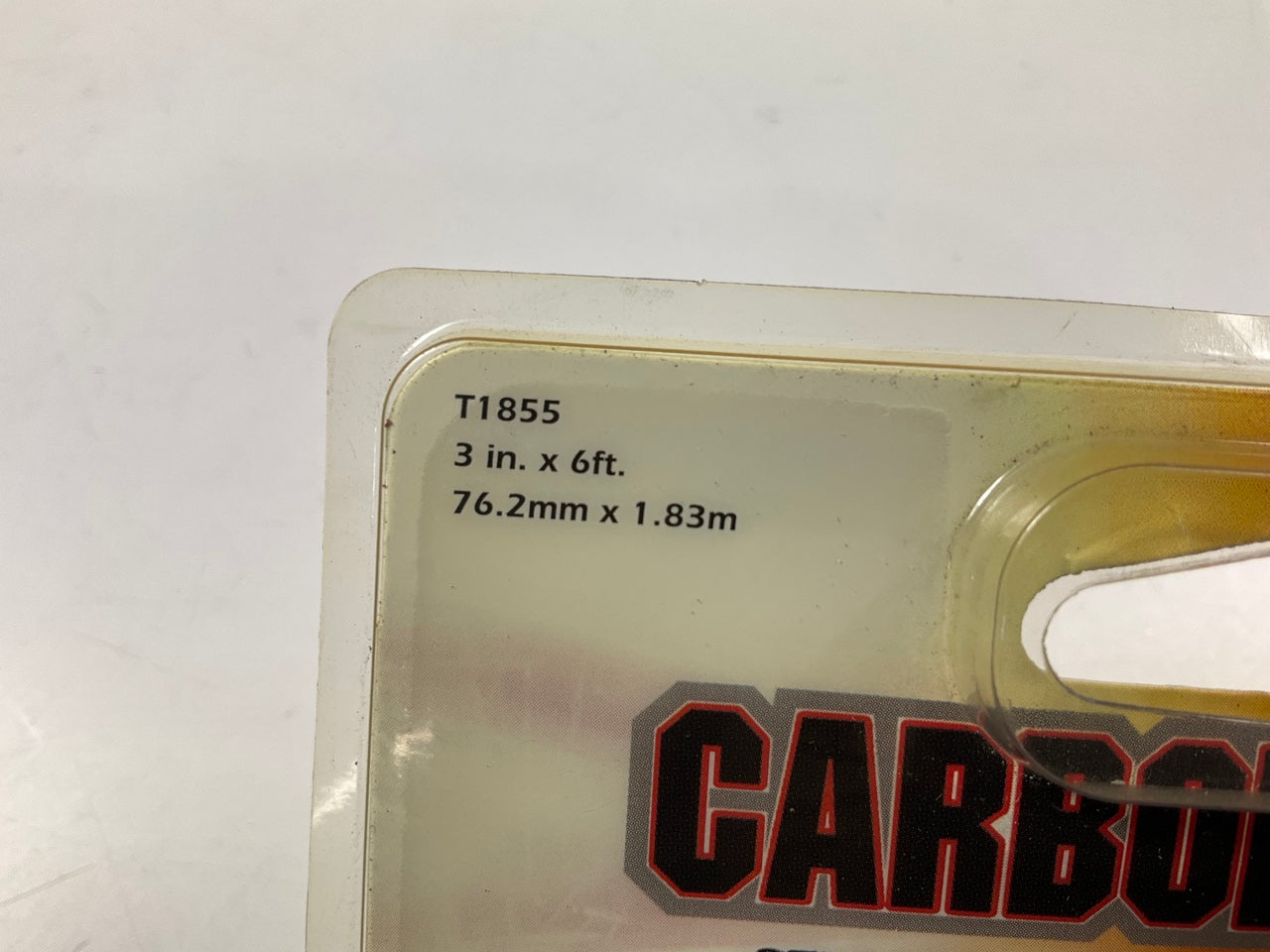 Trimbrite T1855 Carbon Fiber Look Black Self Adhesive Trim Film - 3'' X 6 Feet