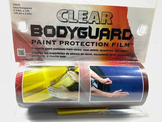 Trimbrite T9020 5-7/8'' X 12' Clear Transparent Body Guard Paint Protection Film