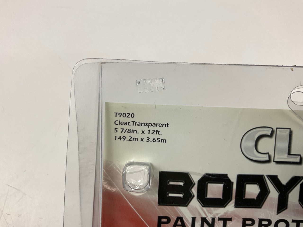 Trimbrite T9020 5-7/8'' X 12' Clear Transparent Body Guard Paint Protection Film