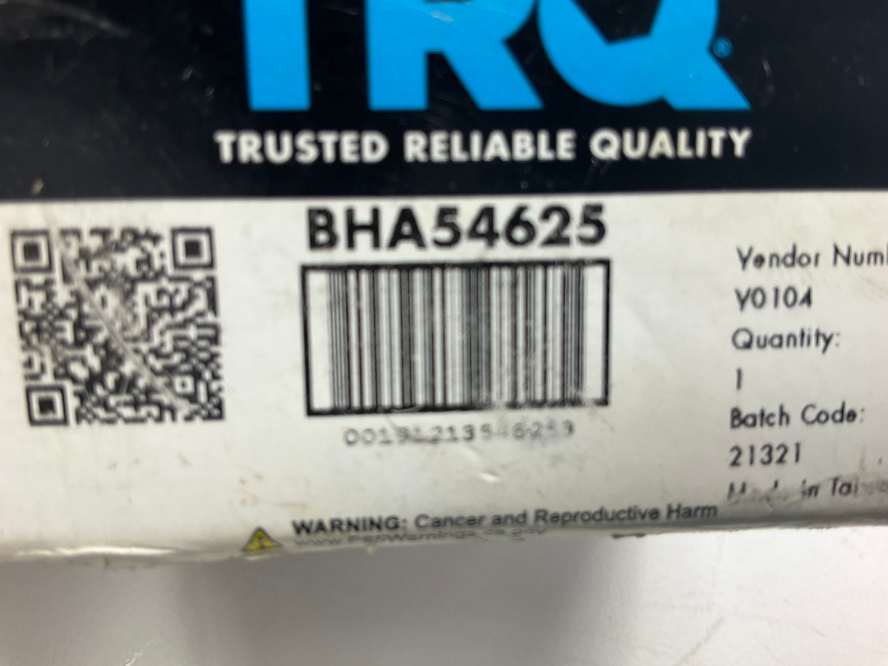 TRQ BHA54625 Front Left / Right Wheel Bearing