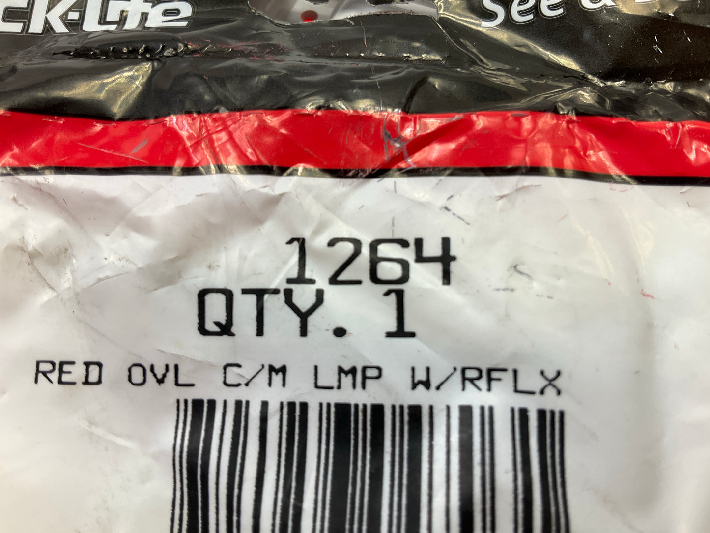 Truck-lite 1264 Side Marker Light RED Oval Clearance Marker Lamp