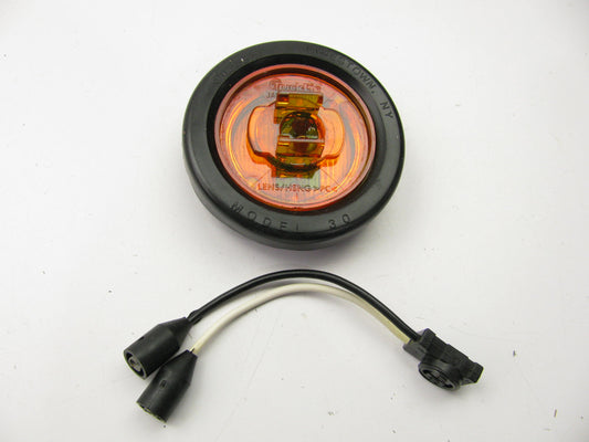 (4) TRUCK-LITE 30070Y - 30 Series Orange Marker Clearance Lamp Lights - LED