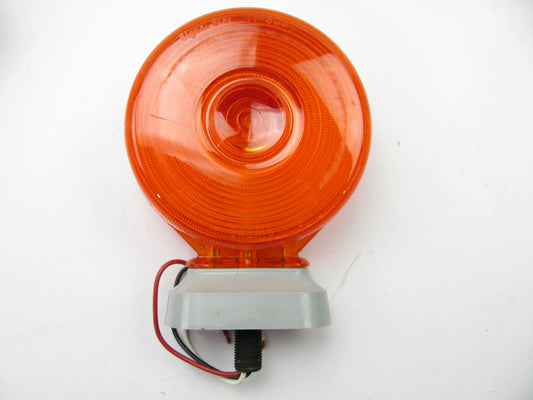 (x2) Truck-lite 3854D Knock Down, Incandescent, Red/Yellow Round, Pedestal Light