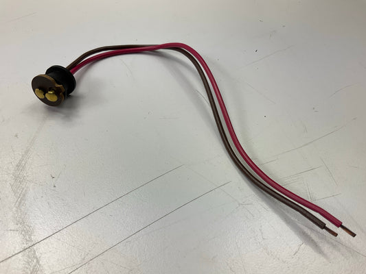 Truck-lite 9107 8'' Wire Pigtail Double Contact Plug, Stripped End, Red / Brown