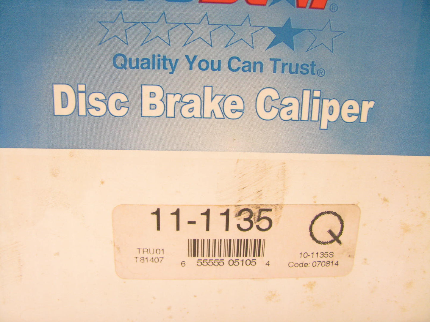 Trustar 11-1135 Reman Disc Brake Brake Caliper - Front Right