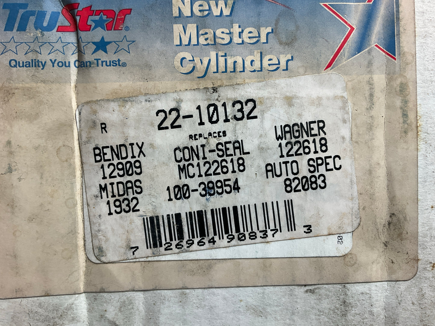 Trustar 22-10132 Brake Master Cylinder