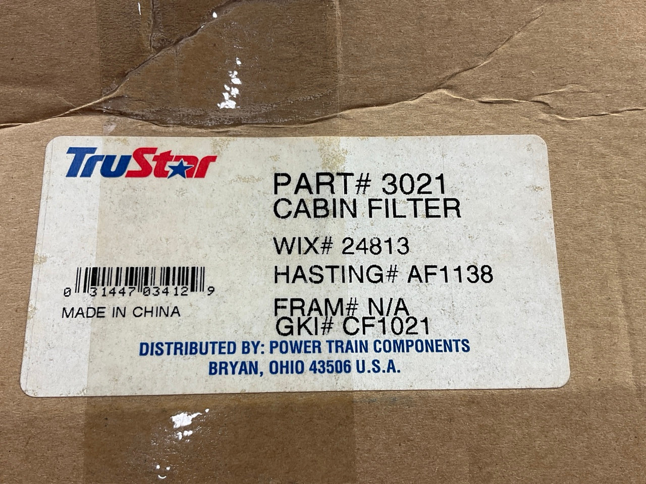 Trustar 3021 Cabin Air Filter