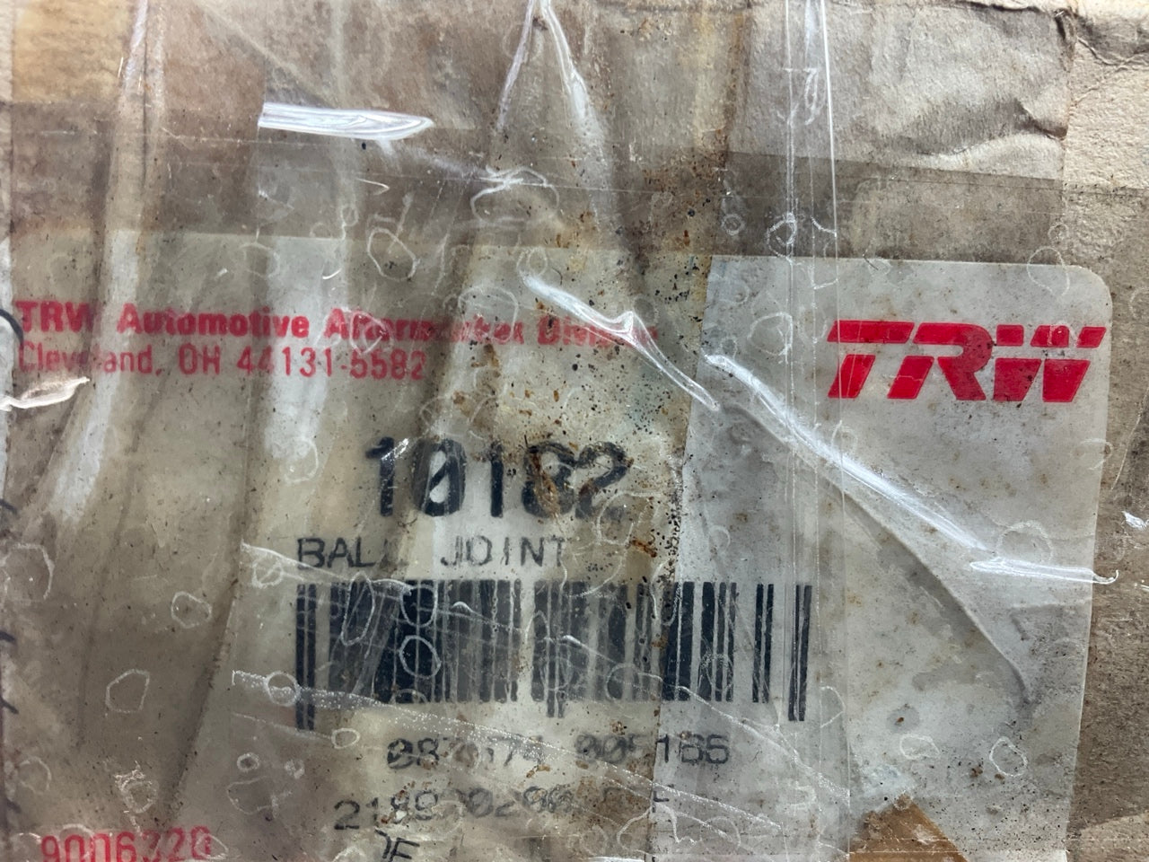 NO HARDWARE - TRW 10182 Front Left Lower Ball Joint - FRONT DRUM BRAKES ONLY.