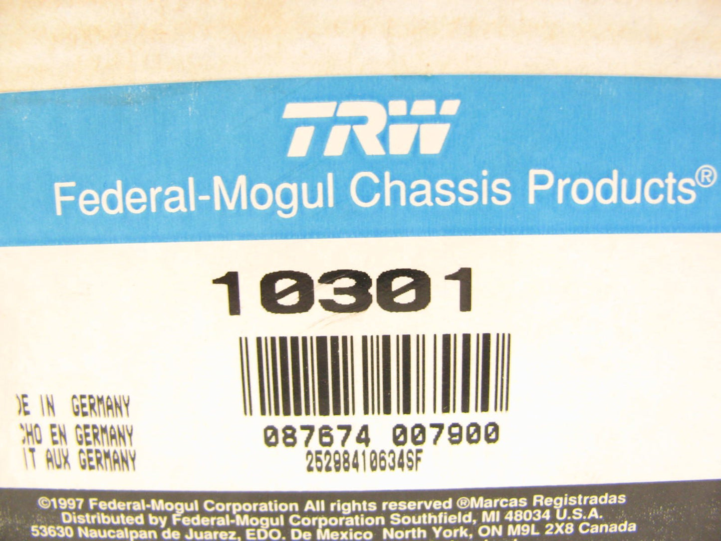 TRW 10301 Front Left Lower Ball Joint