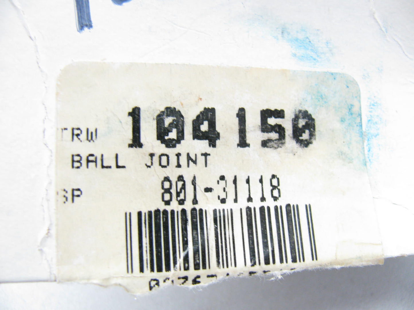 TRW 104150 Suspension Ball Joint Assembly - Front Upper