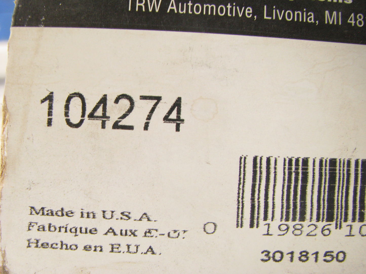 TRW 104274 Lower Ball Joint For 1999-2011 Ford F-250 F-350 Super Duty 2WD (RWD)