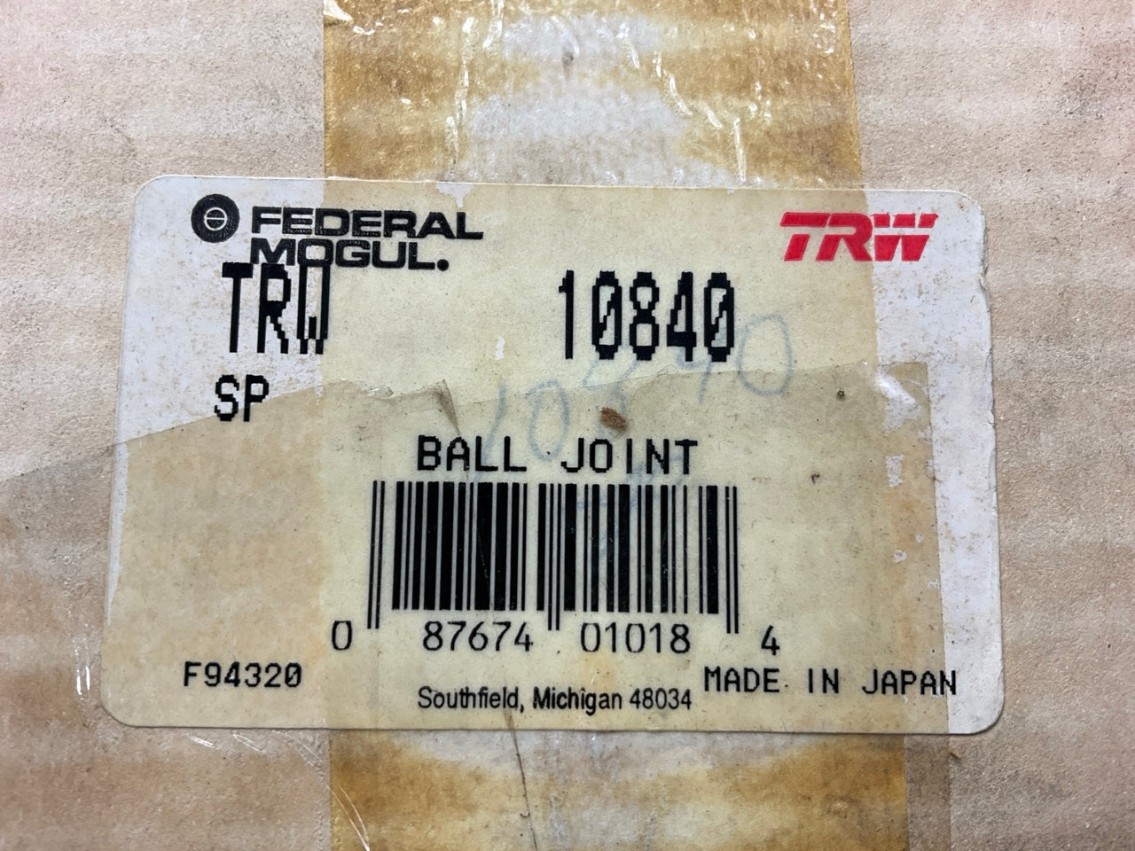 TRW 10840 OEM 555 Right Lower Control Arm W/ Ball Joint 1979-1982 Mazda 626