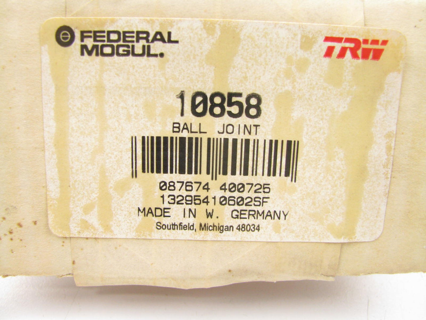 TRW 10858 FRONT LEFT LOWER Control Arm W/ BALL JOINT For 1985-1989 Merkur XR4Ti