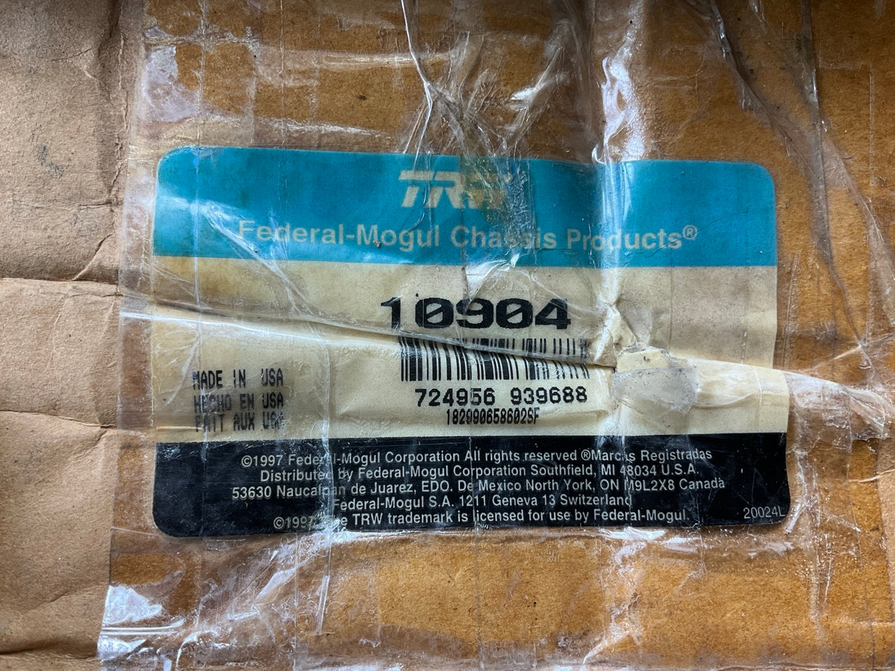 TRW 10904 Front Lower Left Control Arm, Made In USA