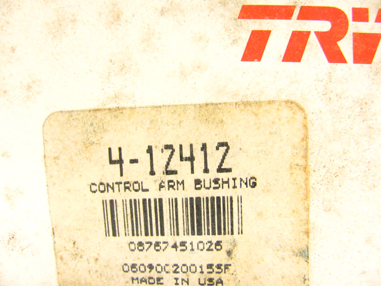 (4) TRW 12412 Front Lower Suspension Control Arm Bushings