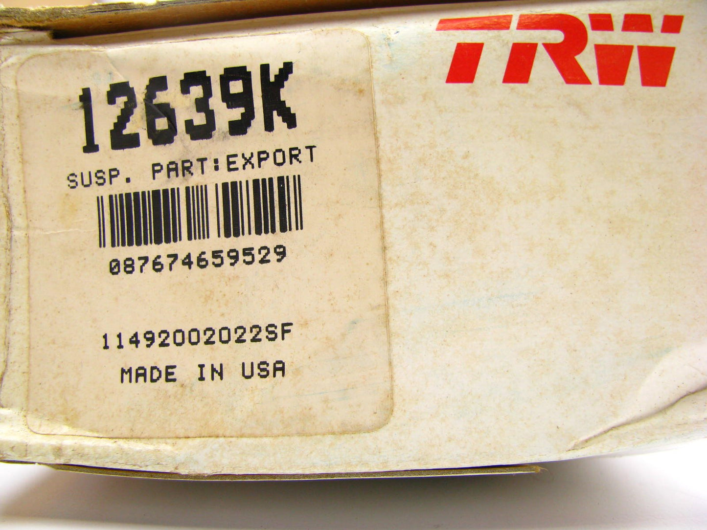 TRW 12639K Suspension Control Arm Bushing Kit - Front Lower