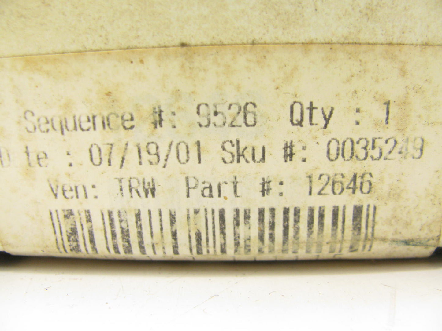 TRW 12646 Suspension Control Arm Bushing - Front Upper