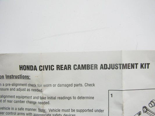 TRW 13267A Rear Camber Adjustment Adjust Kit 1988-1997 Civic, 1988-1991 CRX