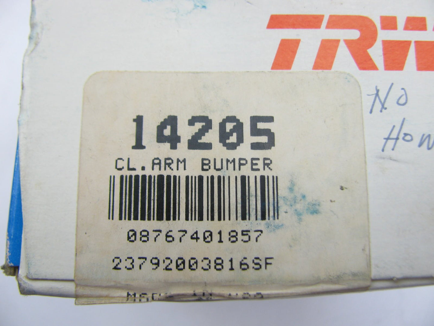 TRW 14205 FRONT UPPER Suspension Control Arm Bumper