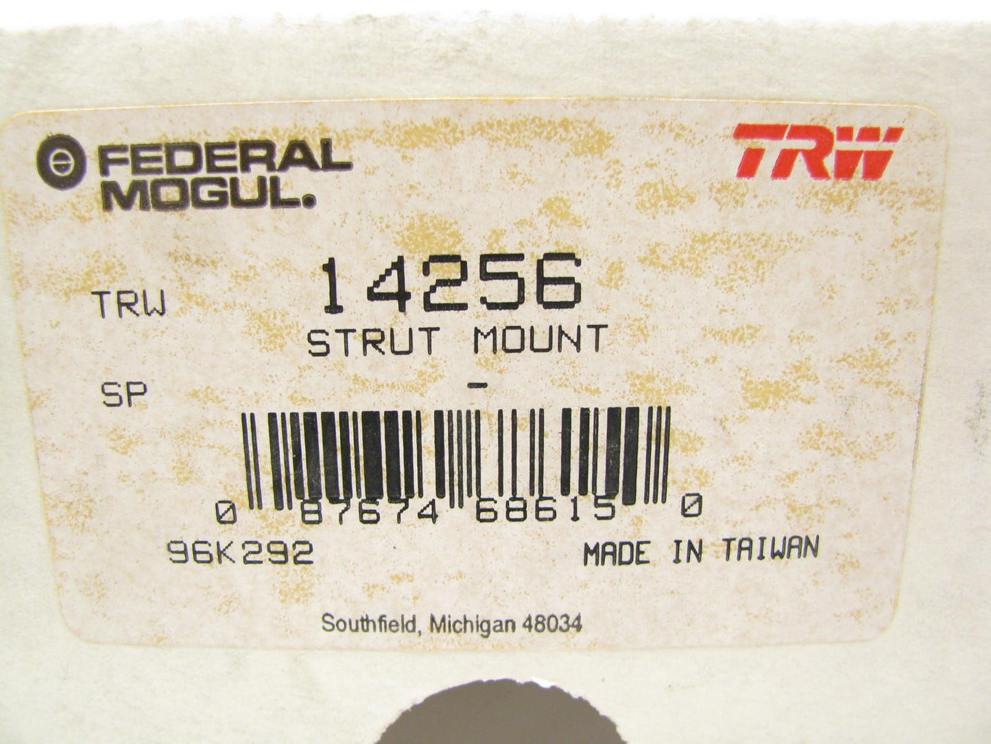 TRW 14256 Rear Upper Suspension Strut Mount