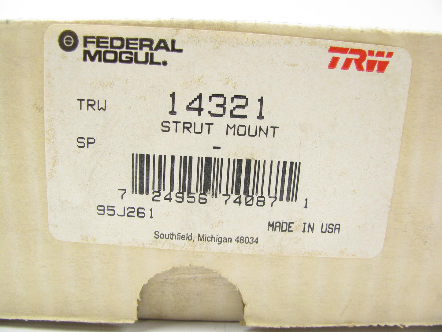 TRW 14321 FRONT Suspension Strut Mount