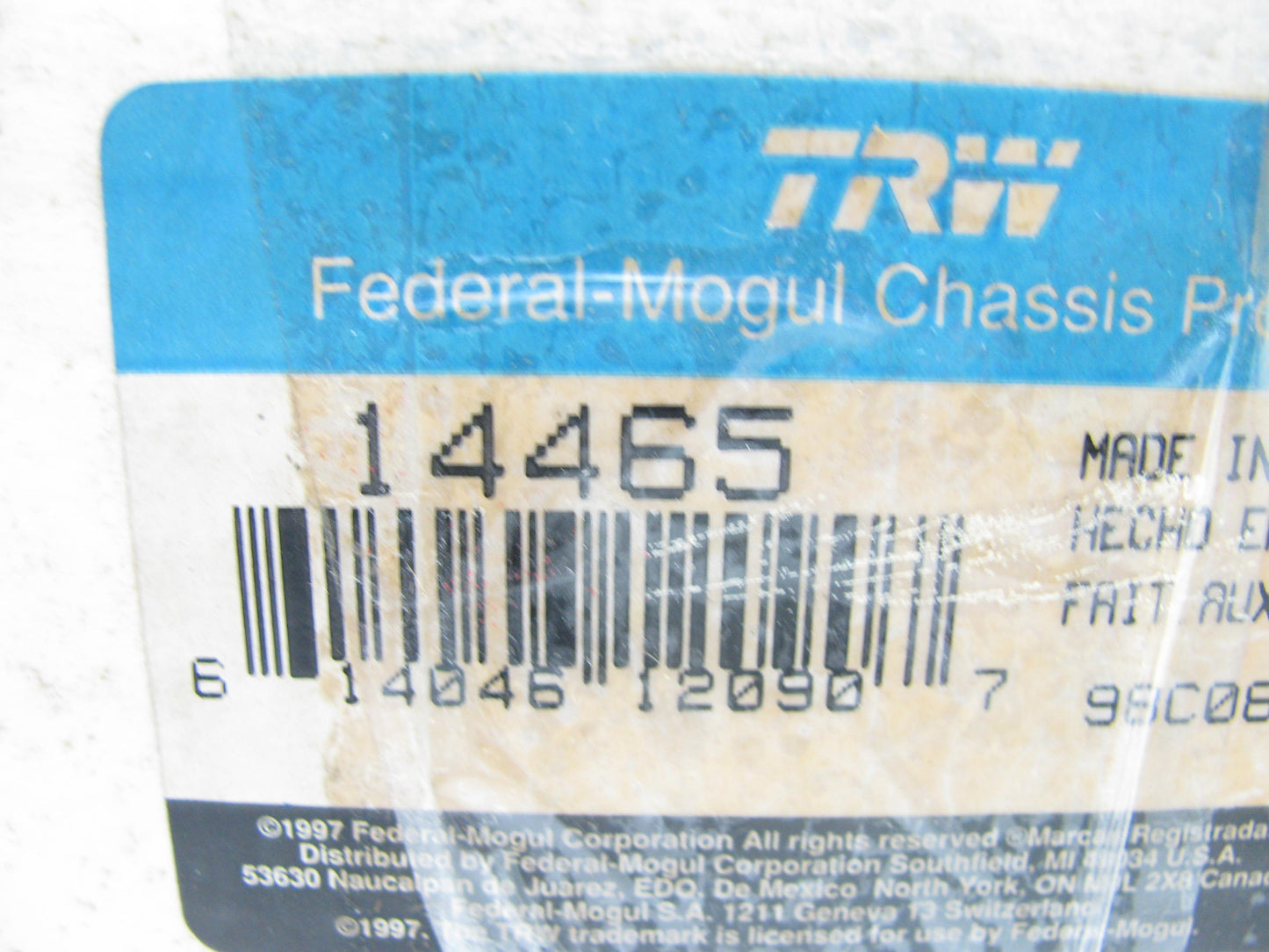 (2) TRW 14465 Front Upper Suspension Strut Mount For 1992-1994 Camry, ES300