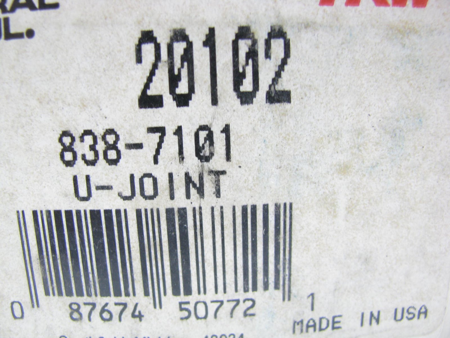 TRW 20102 U-Joint Universal Joint 4.62'' Wide
