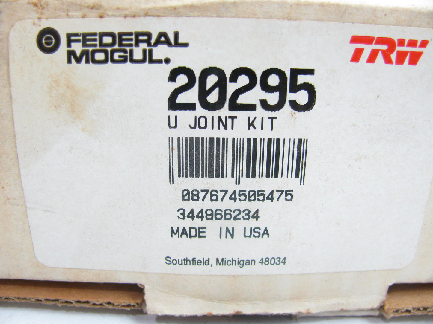 TRW 20295 U-Joint Universal Joint 1510 Series Replaces #370