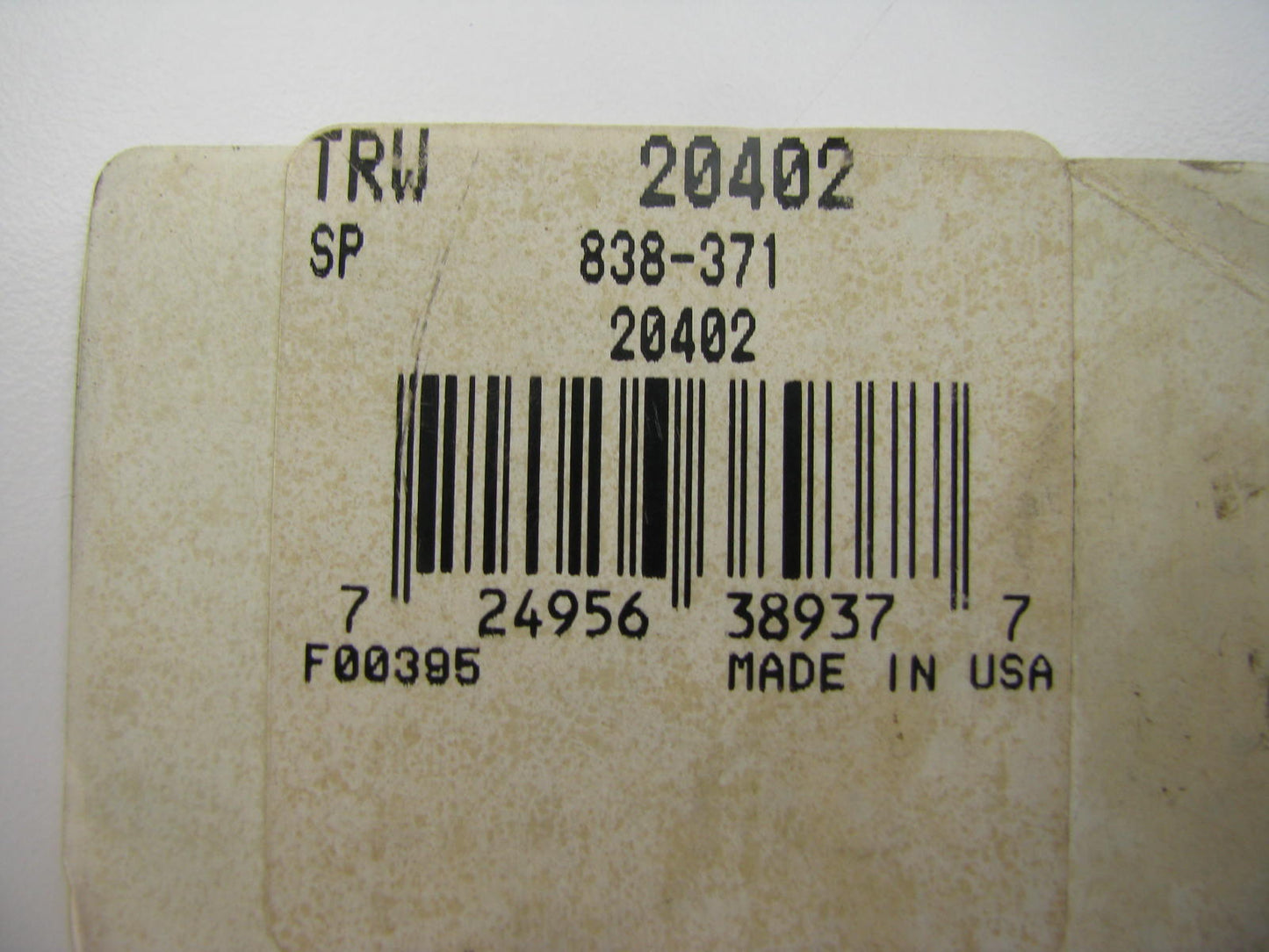 TRW 20402 Industrial U-Joint Universal Joint 9-5/8'' Wide 3-1/4'' Cap Diameter