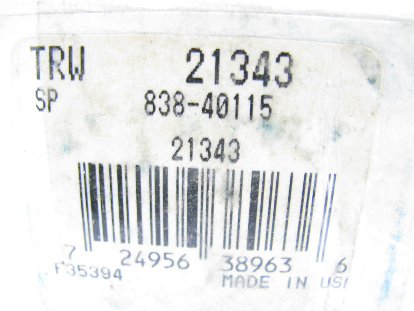 TRW 21343 PTO End Yoke 1.25'' Round Bore With .250 Key - Replaces Neapco 10-4183