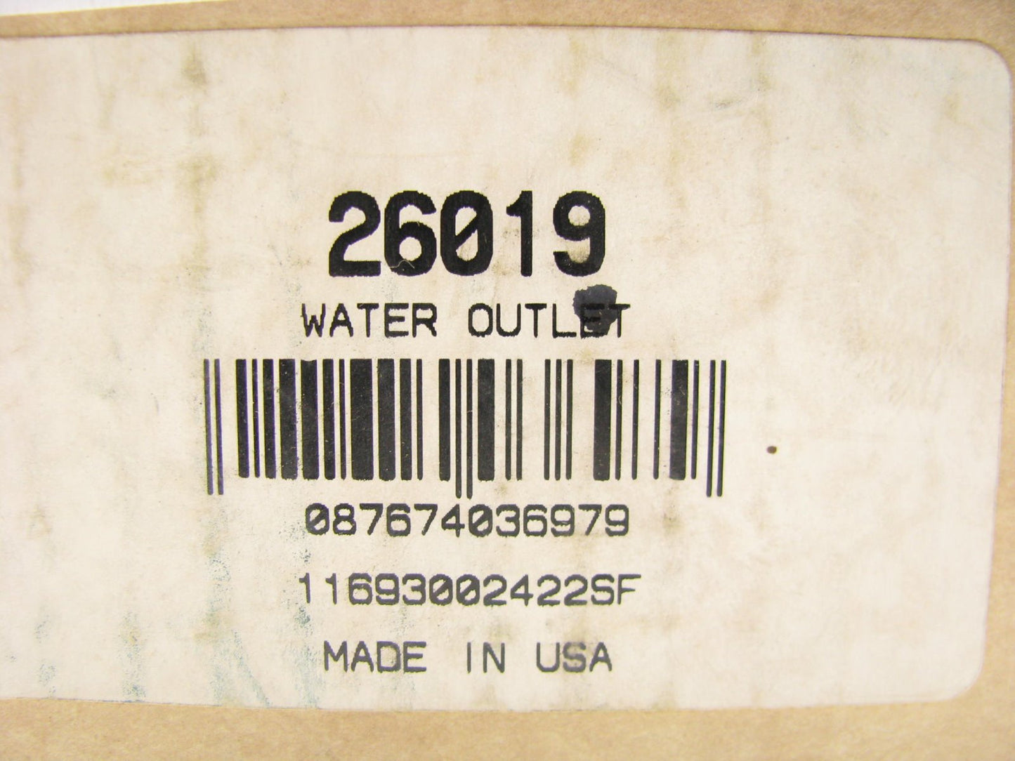 TRW 26019 Engine Coolant Water Outlet Thermostat Housing / Water Neck