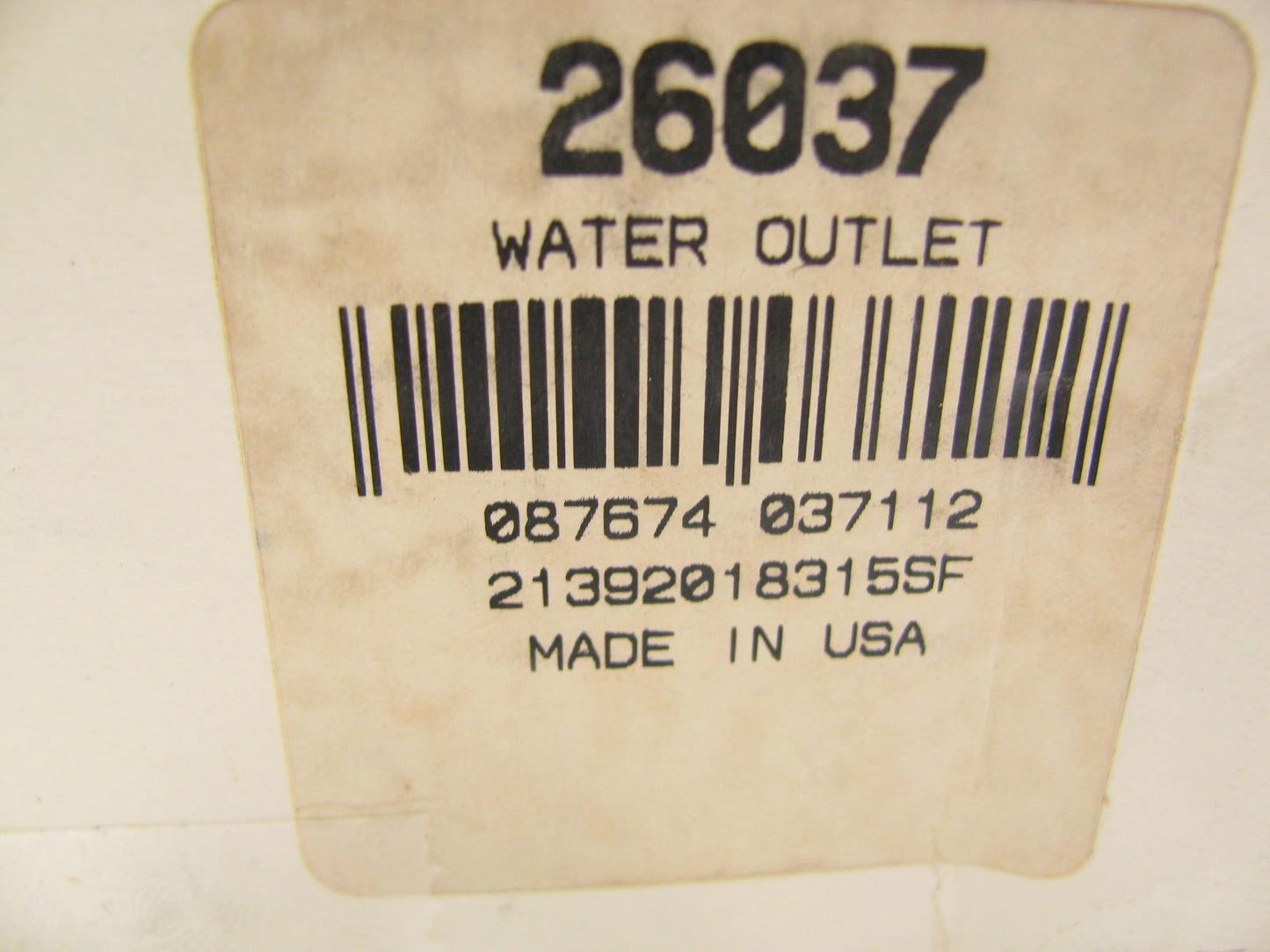 TRW 26037 Coolant Water Outlet Thermostat Housing 1960-1982 Ford 144 170 200 L6