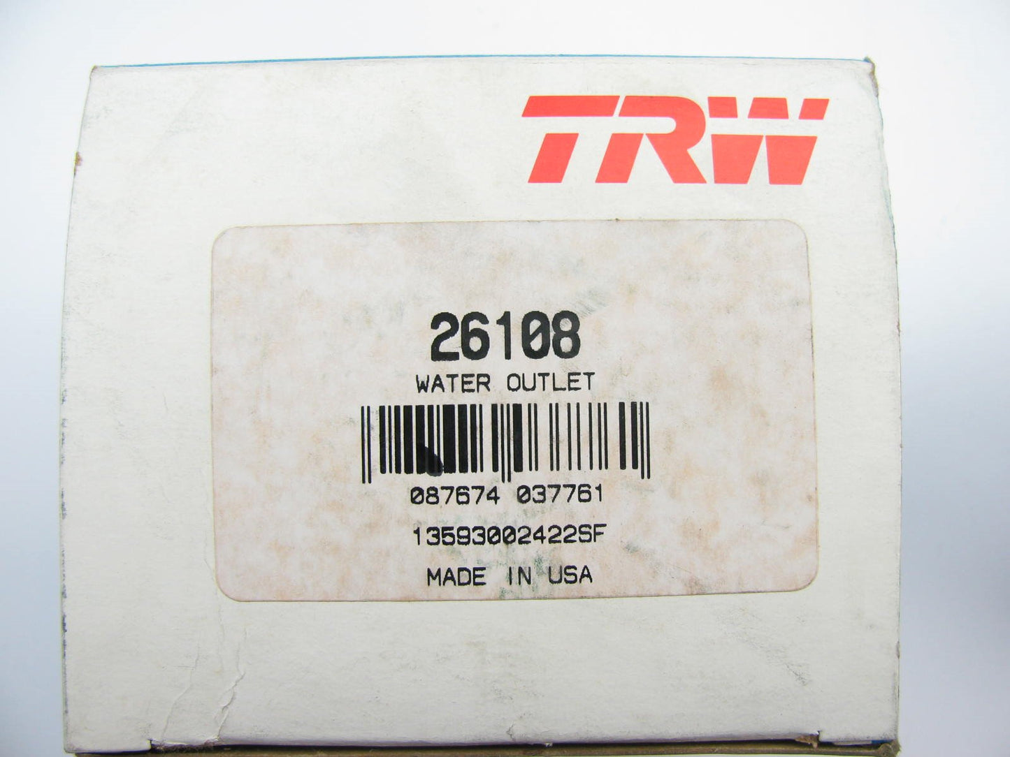 TRW 26108 Engine Coolant Water Outlet For 1980-1991 Jeep 5.9L 360 V8