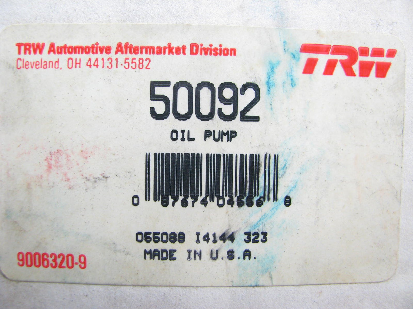 TRW 50092 Engine Oil Pump