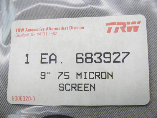 TRW 683927 Replacement Oberg Filter Screen Element - 9'' Diameter 75 Micron