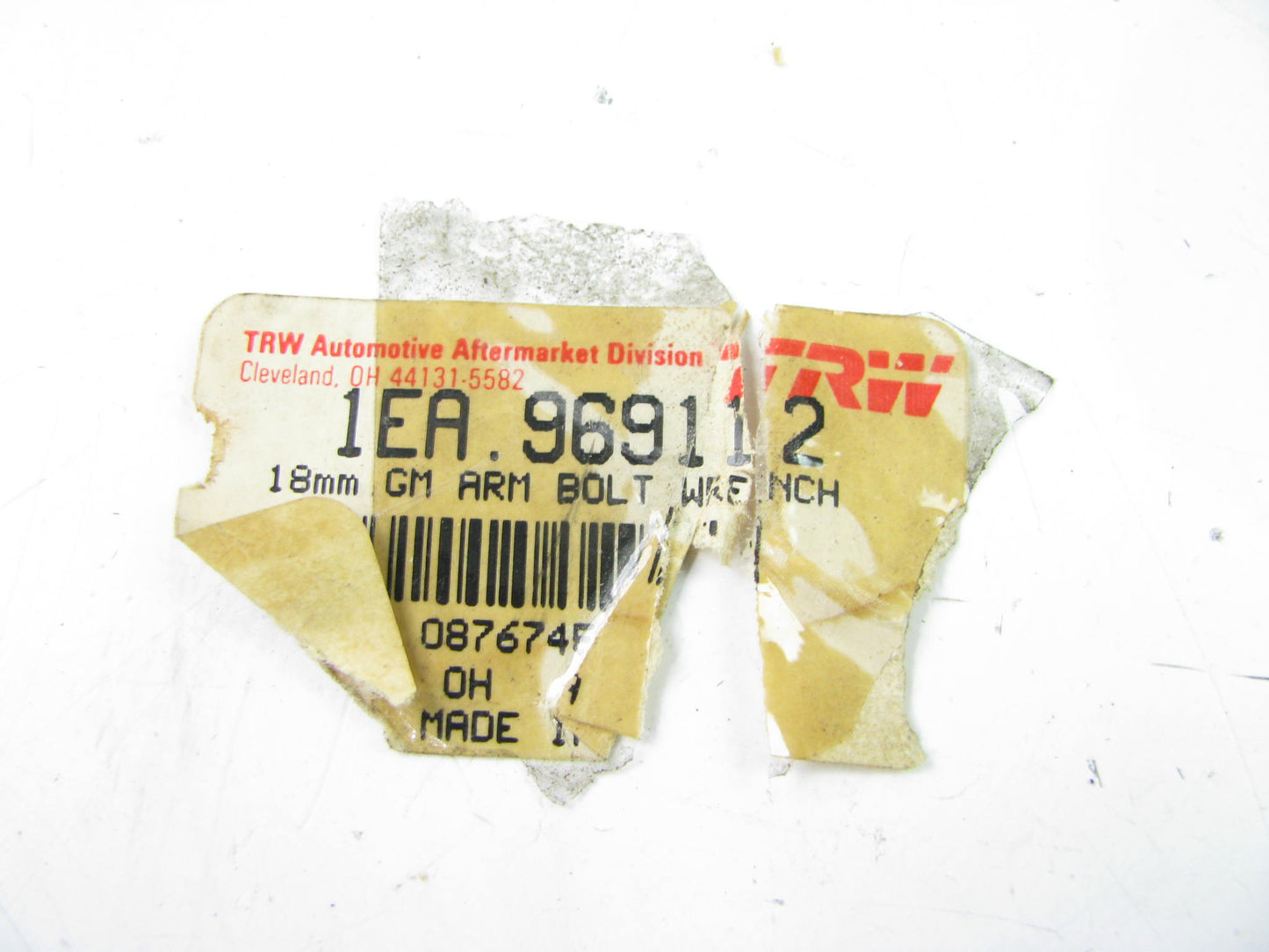 TRW 969112 GM Upper Control Arm 18mm Alignment Wrench