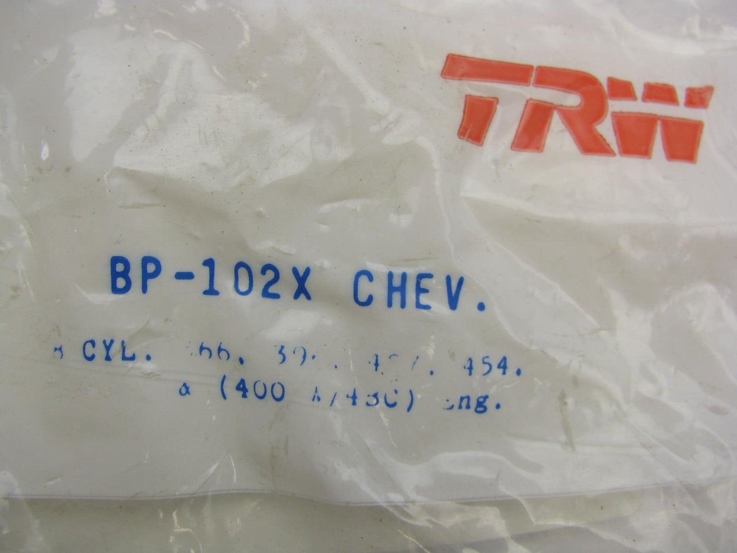 TRW BP102X Freeze Expansion Plug Set - Chevy Big Block 366 396 427 454 400 BBC