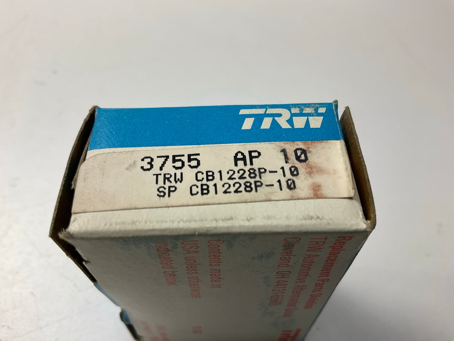 TRW CB1228P-10 Connecting Rod Bearing .010'' 77-90 Buick 3.0L 3.3L 3.8L 4.1L