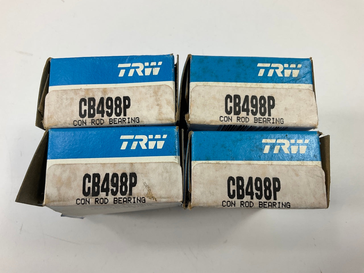 (4) TRW CB498P Connecting Rod Bearings STD For 1940-1960 VW 1.2L, 1.3L-H4