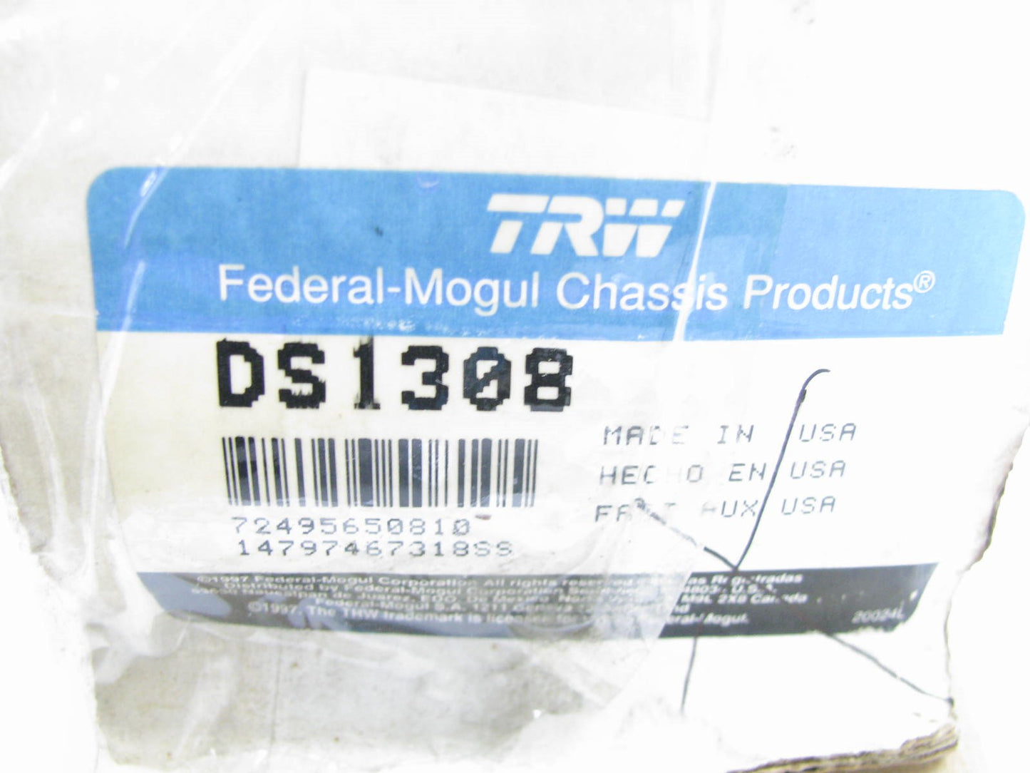 TRW DS1308 Steering Tie Rod End For 1994-1997 Ram 1500 2500 3500