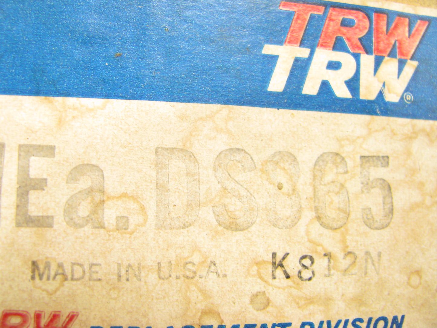 TRW DS865 Drag Link For 1974-1977 Dodge D800 Standard Cab 9000# Axle