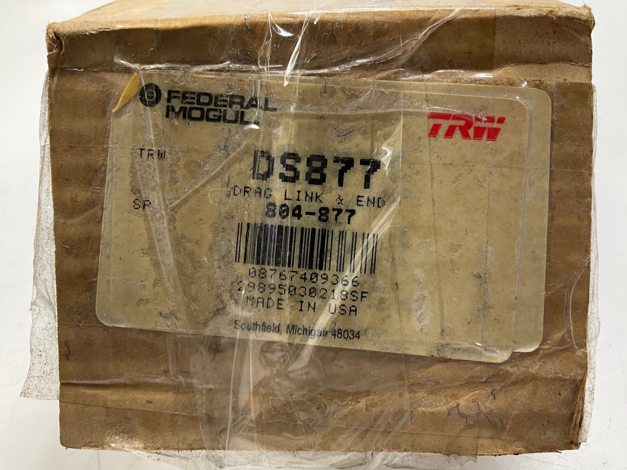 TRW DS877 Front Right Outer Side Steering Tie Rod End - 1970-1973 Volvo 1800