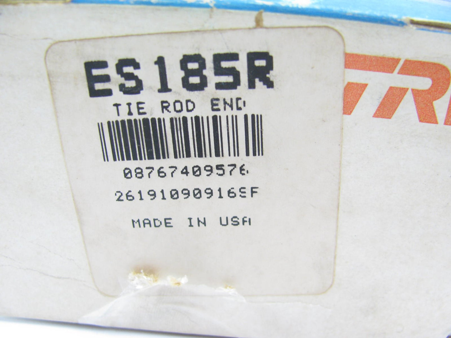 TRW ES185R Steering Tie Rod End - 1941-1949 IHC International Truck FA60 FA70 80