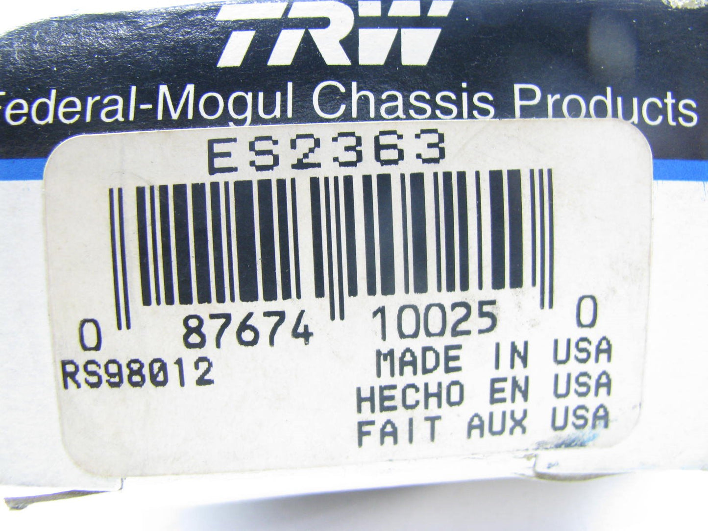 TRW ES2363 Steering Tie Rod End - Front Inner