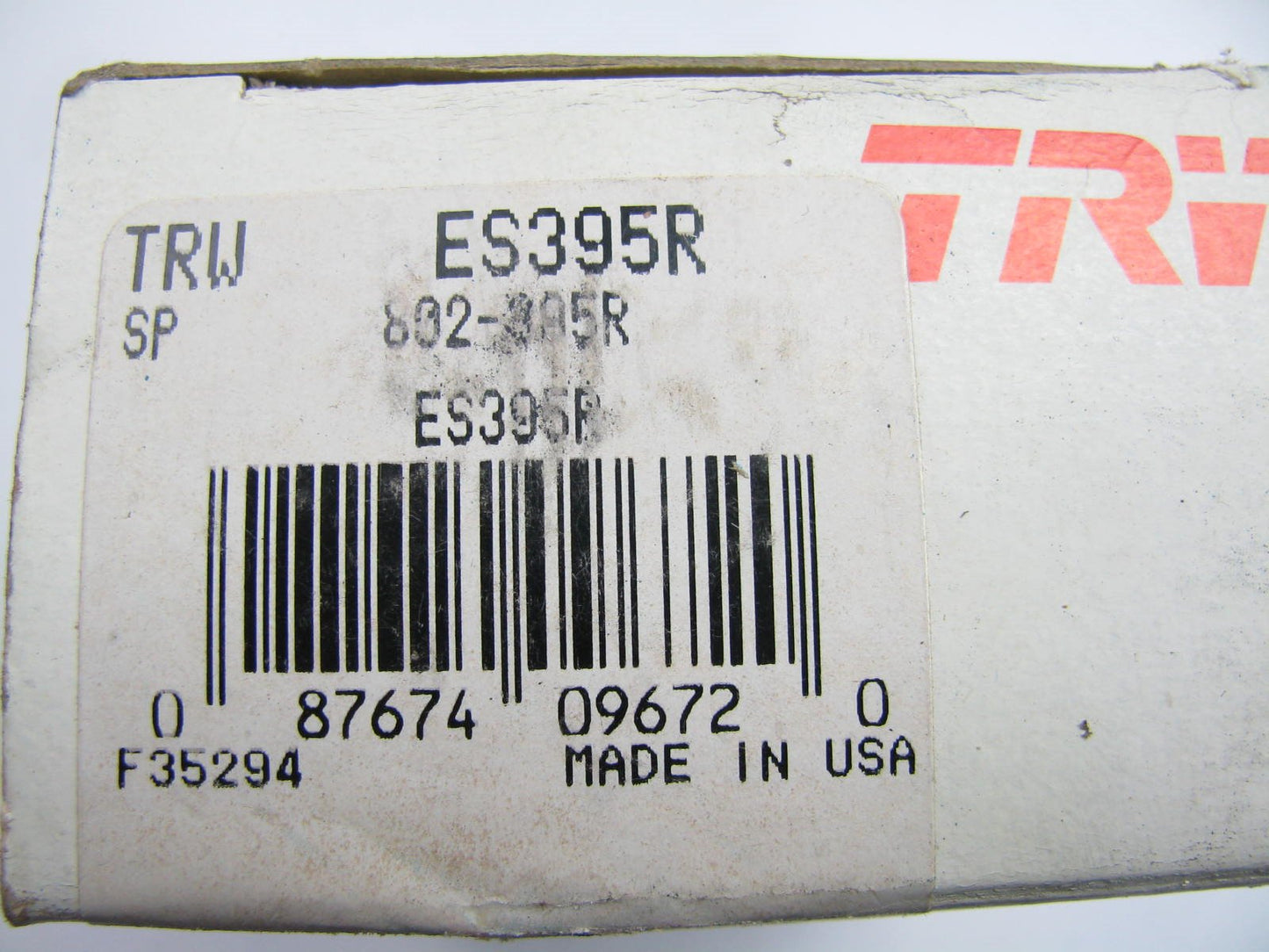 TRW ES395R Outer Steering Tie Rod End - Made In USA