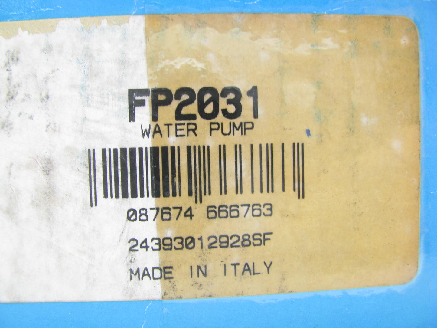 TRW FP2031 Water Pump For 1985-1986 BMW 524td 2.4L TURBO DIESEL