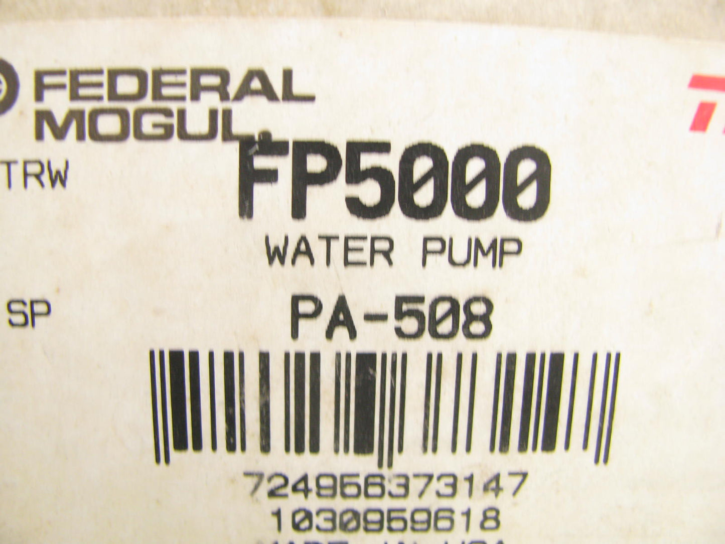 TRW FP5000 Engine Water Pump Repair Rebuild Kit For CAT 3208