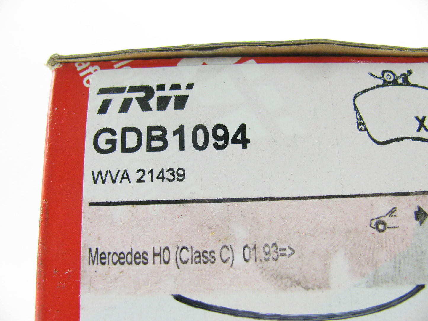 TRW GDB1094 Premium Disc Brake Pad Set Front