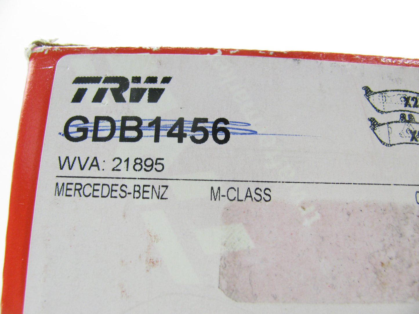 TRW GDB1456 Premuim REAR Brake Pads 1998-2003 Mercedes-Benz ML320, 03-05 ML350